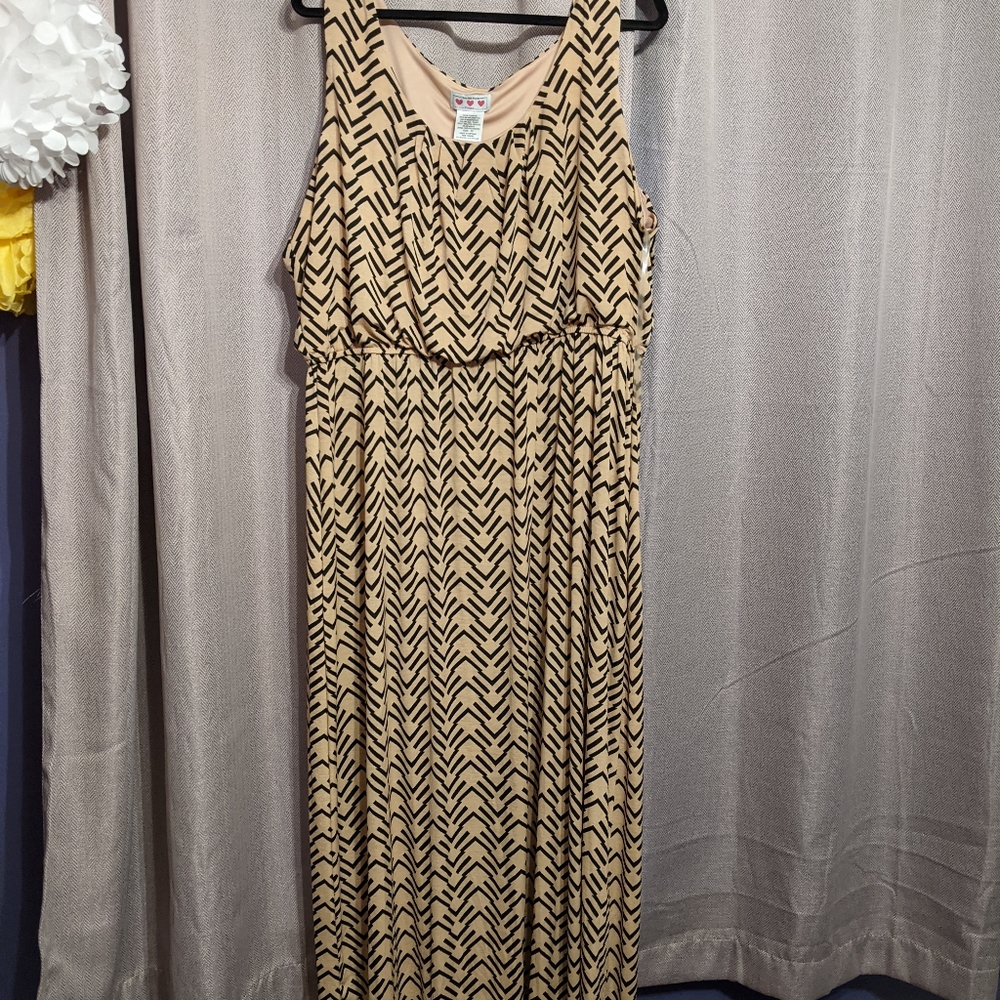Chevron Maxi Dress Size 3x